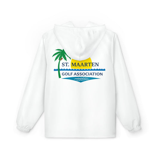 St. Maarten Golf Association Windbreaker Jacket — Tropical Logo Zip-Up