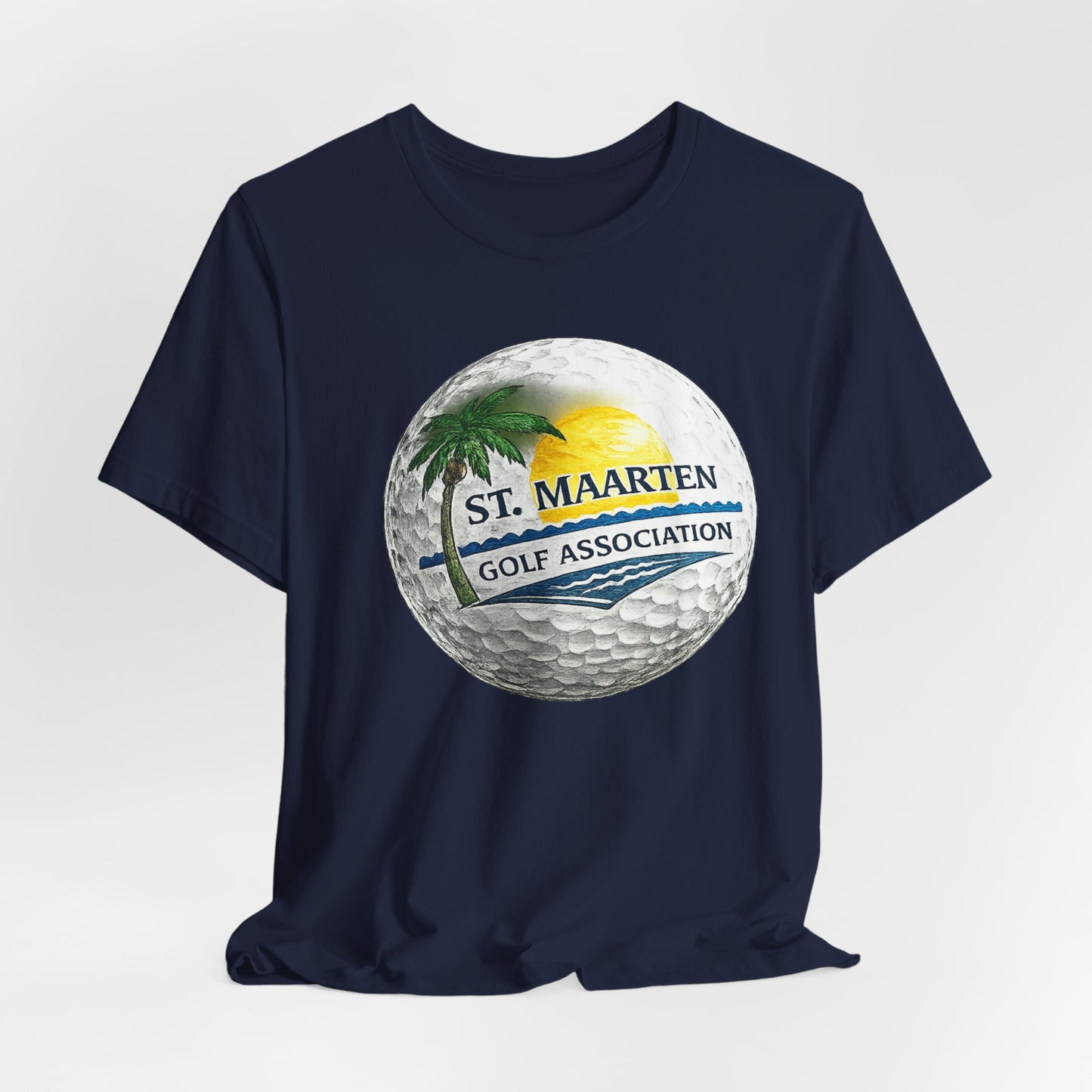 St. Maarten Golf Association Tee — Tropical Golf Ball Graphic T-Shirt