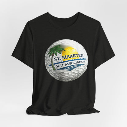 St. Maarten Golf Association Tee — Tropical Golf Ball Graphic T-Shirt
