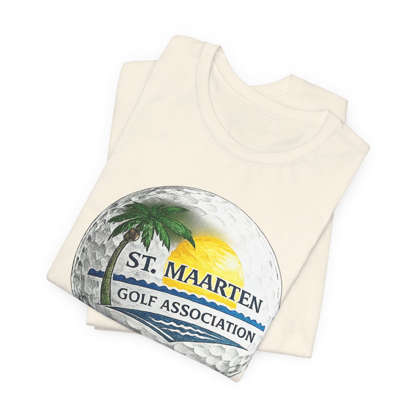 St. Maarten Golf Association Tee — Tropical Golf Ball Graphic T-Shirt