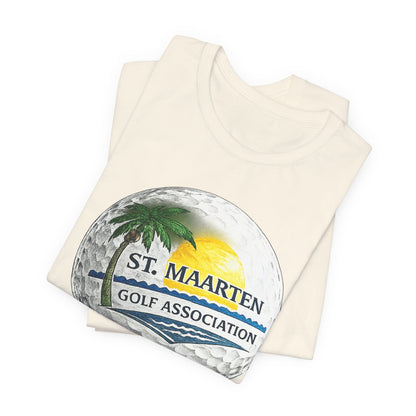 St. Maarten Golf Association Tee — Tropical Golf Ball Graphic T-Shirt