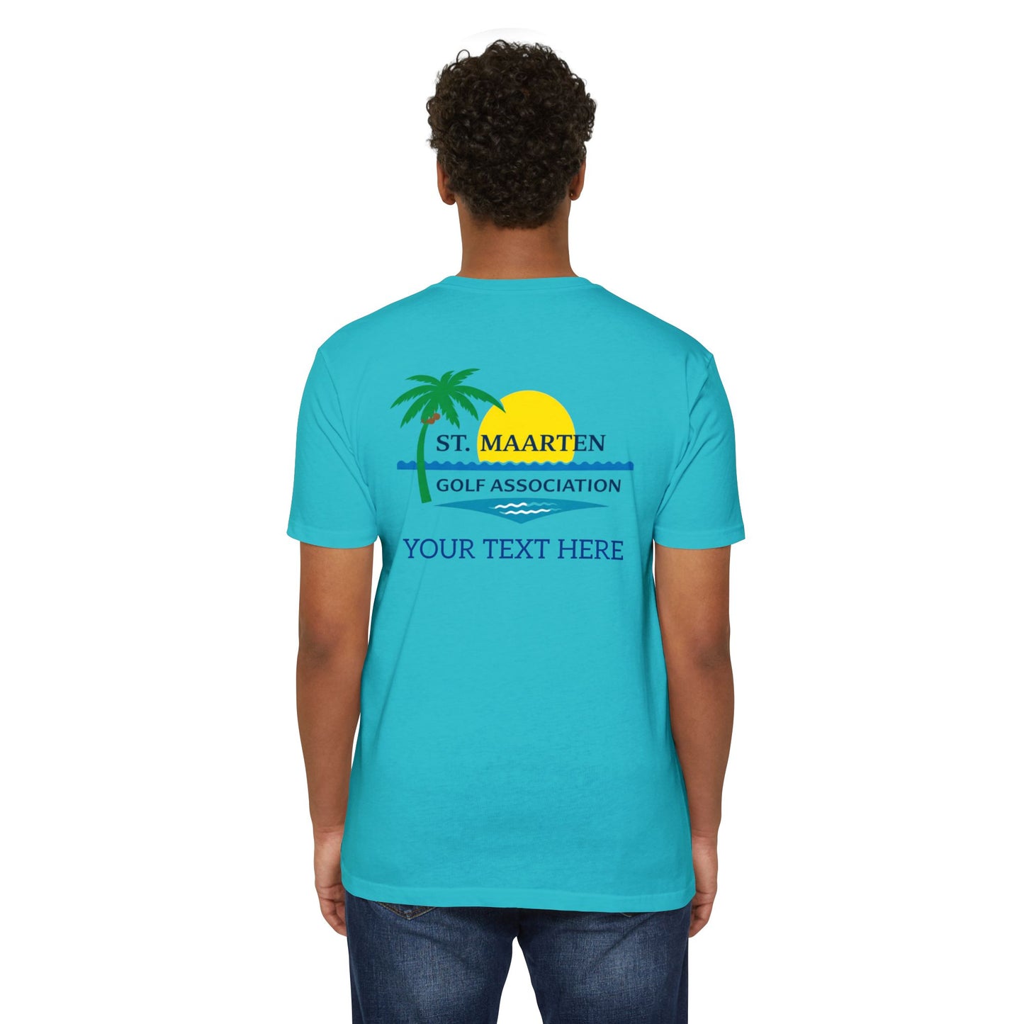 SMGA Classic Unisex Golf T-Shirt. Official Sint Maarten Golf Association Apparel