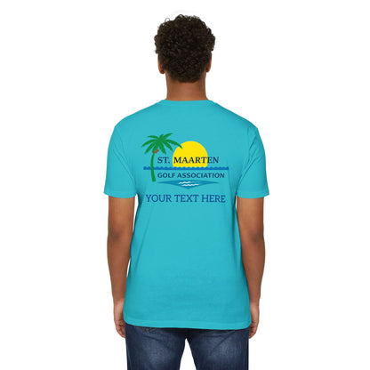 SMGA Classic Unisex Golf T-Shirt. Official Sint Maarten Golf Association Apparel