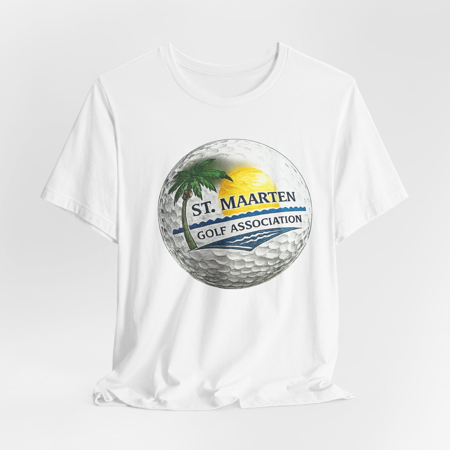 St. Maarten Golf Association Tee — Tropical Golf Ball Graphic T-Shirt