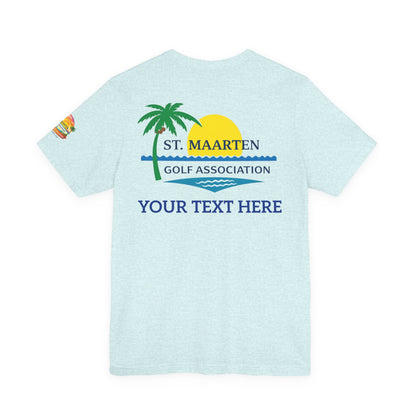 St. Maarten Golf Association Tee — Customizable Island Sunset T-Shirt