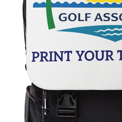 St. Maarten Golf Association Custom Shoulder Backpack — Print Your Text Here