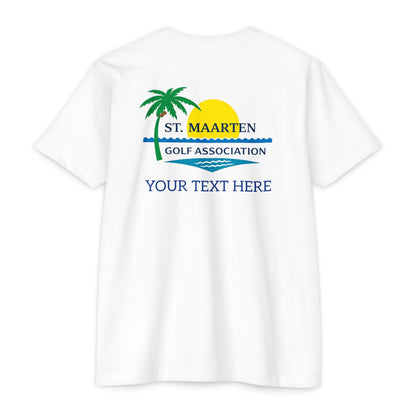 SMGA Classic Unisex Golf T-Shirt. Official Sint Maarten Golf Association Apparel