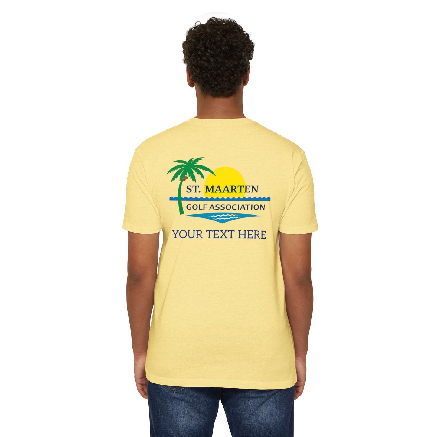 SMGA Classic Unisex Golf T-Shirt. Official Sint Maarten Golf Association Apparel