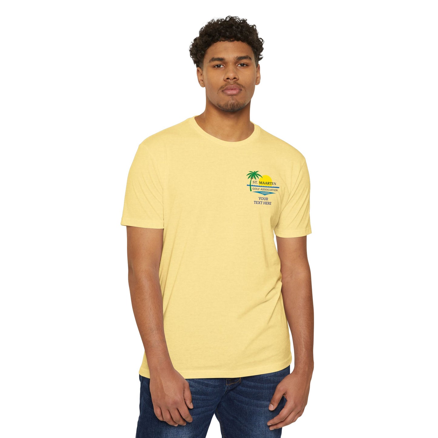 SMGA Classic Unisex Golf T-Shirt. Official Sint Maarten Golf Association Apparel