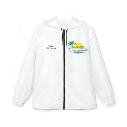St. Maarten Golf Association Windbreaker Jacket — Tropical Logo Zip-Up