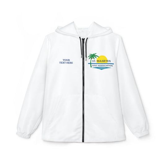 St. Maarten Golf Association Windbreaker Jacket — Tropical Logo Zip-Up