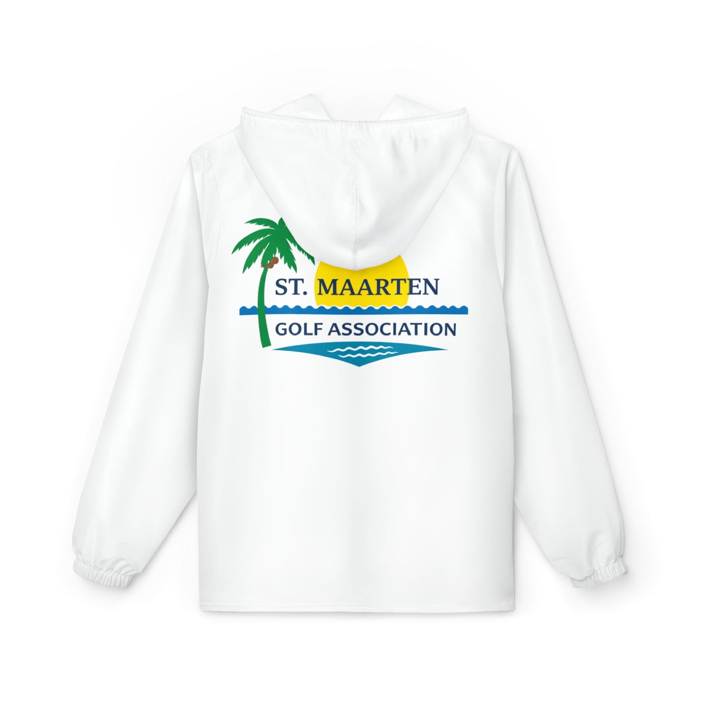 St. Maarten Golf Association Windbreaker Jacket — Tropical Logo Zip-Up