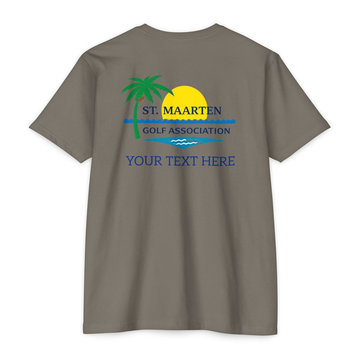 SMGA Classic Unisex Golf T-Shirt. Official Sint Maarten Golf Association Apparel