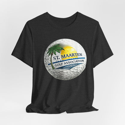 St. Maarten Golf Association Tee — Tropical Golf Ball Graphic T-Shirt