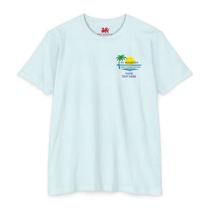 SMGA Classic Unisex Golf T-Shirt. Official Sint Maarten Golf Association Apparel