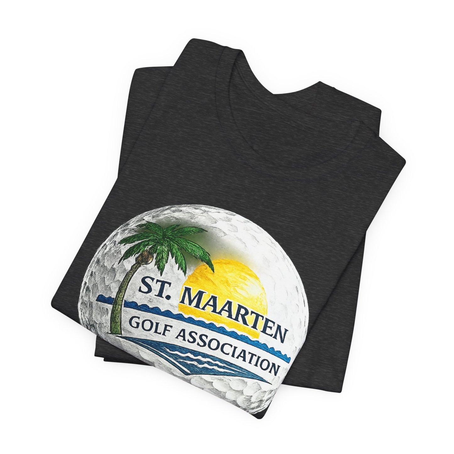 St. Maarten Golf Association Tee — Tropical Golf Ball Graphic T-Shirt