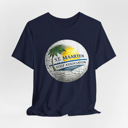 St. Maarten Golf Association Tee — Tropical Golf Ball Graphic T-Shirt