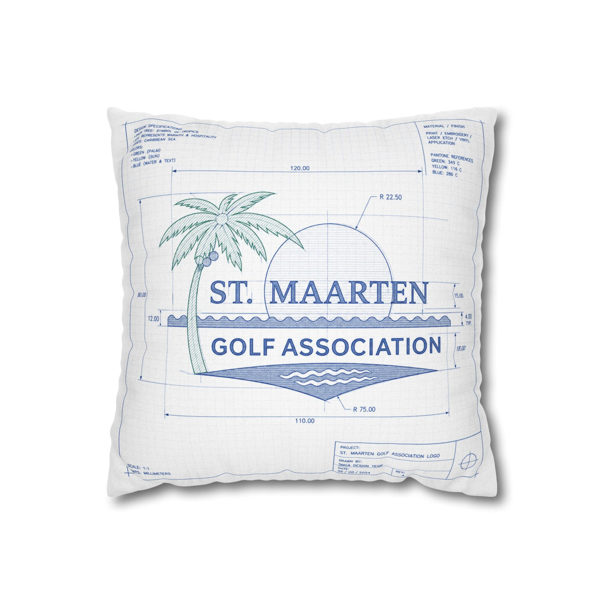 Grumpy’s Sports & Music Square Pillowcase
