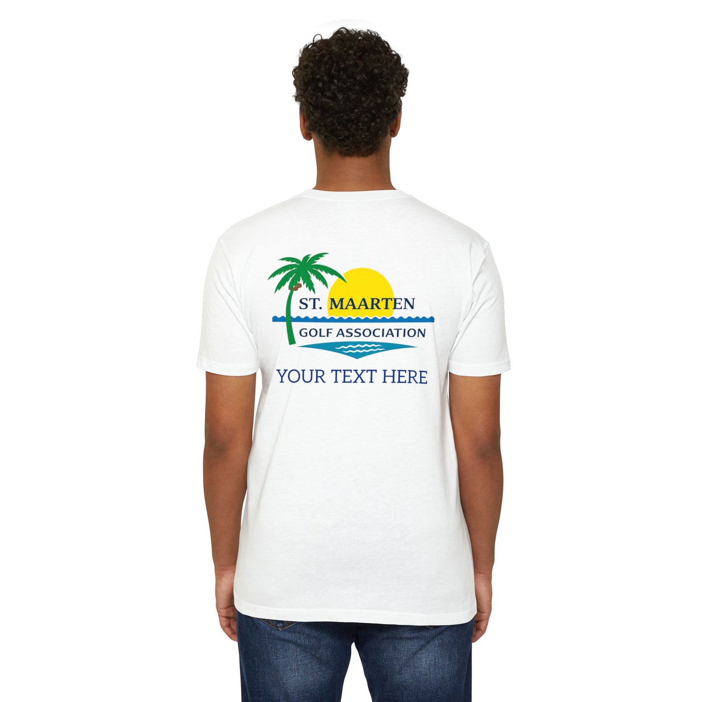 SMGA Classic Unisex Golf T-Shirt. Official Sint Maarten Golf Association Apparel