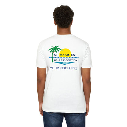 SMGA Classic Unisex Golf T-Shirt. Official Sint Maarten Golf Association Apparel