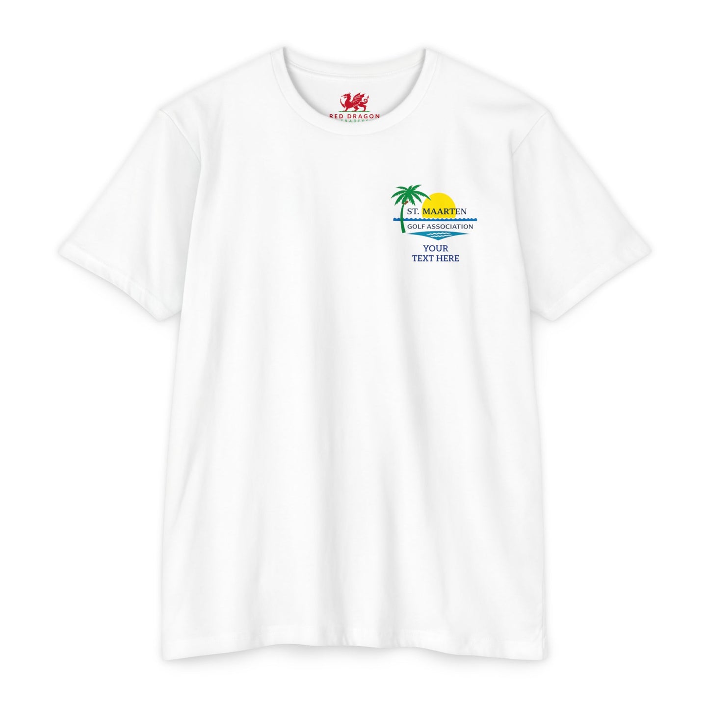 SMGA Classic Unisex Golf T-Shirt. Official Sint Maarten Golf Association Apparel