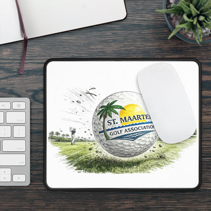 St. Maarten Golf Association Mouse Pad — Tropical Golf Ball Design