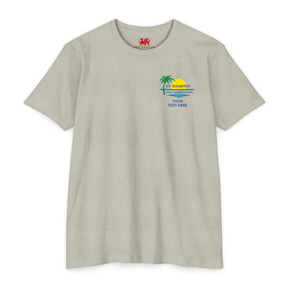 SMGA Classic Unisex Golf T-Shirt. Official Sint Maarten Golf Association Apparel