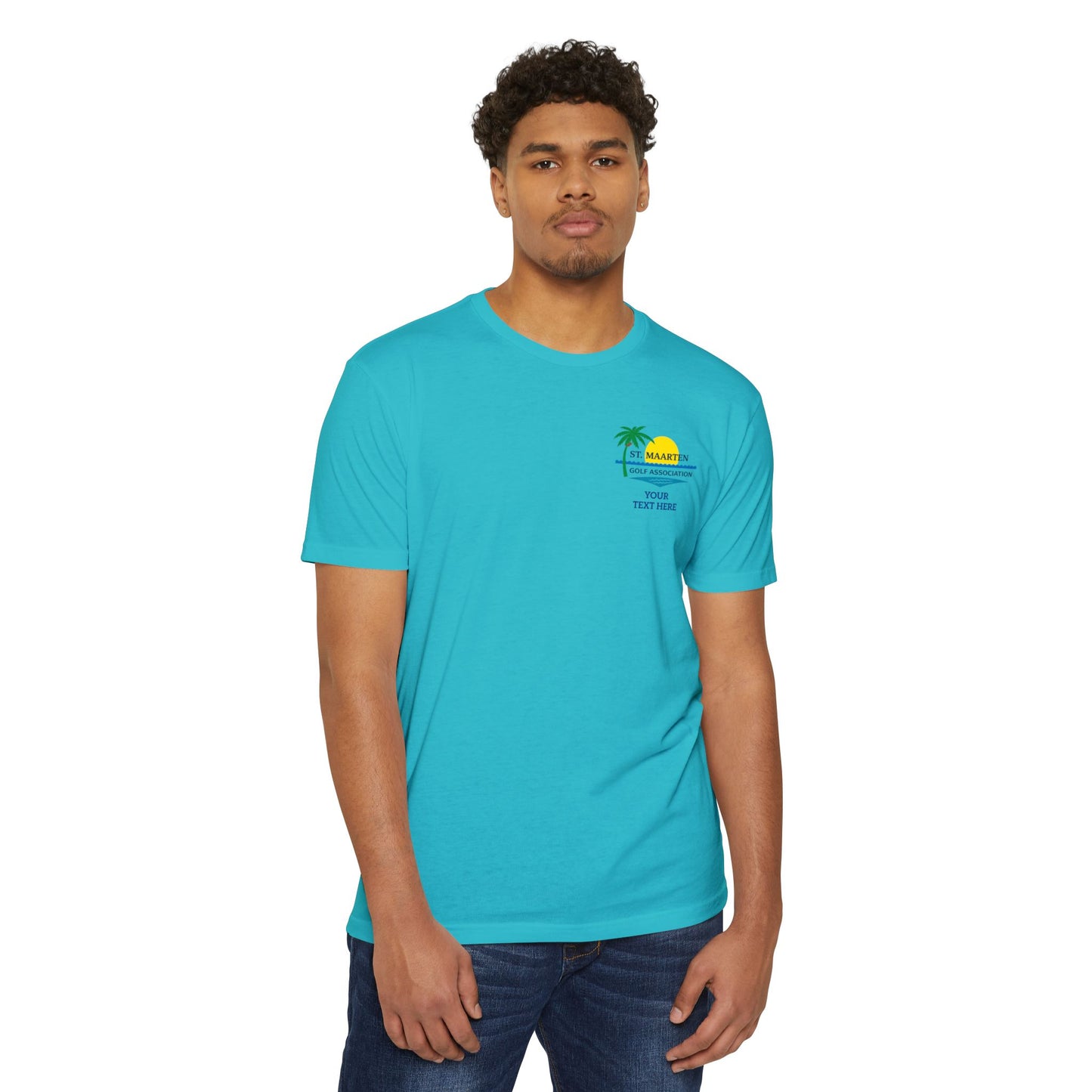 SMGA Classic Unisex Golf T-Shirt. Official Sint Maarten Golf Association Apparel