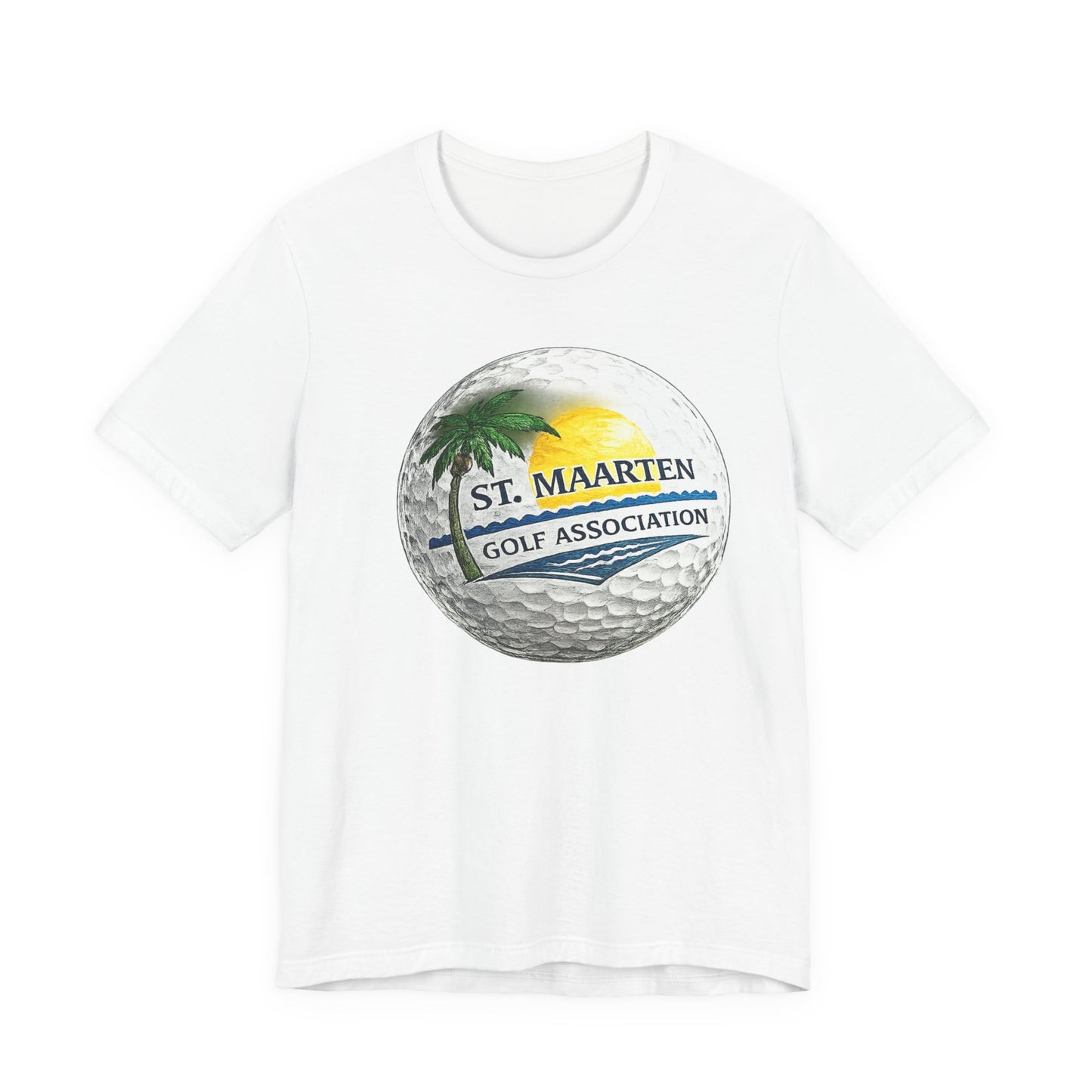 St. Maarten Golf Association Tee — Tropical Golf Ball Graphic T-Shirt