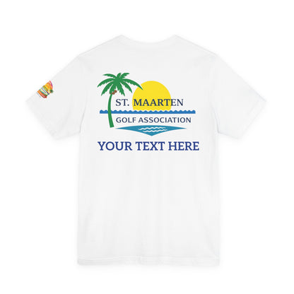 St. Maarten Golf Association Tee — Customizable Island Sunset T-Shirt