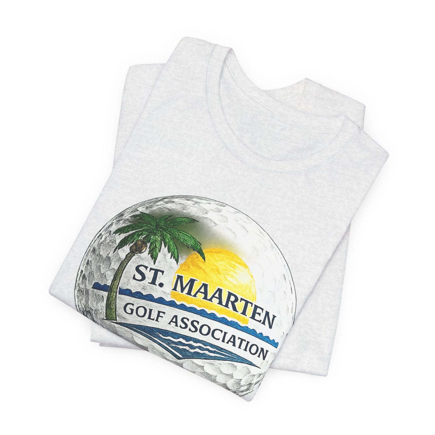 St. Maarten Golf Association Tee — Tropical Golf Ball Graphic T-Shirt