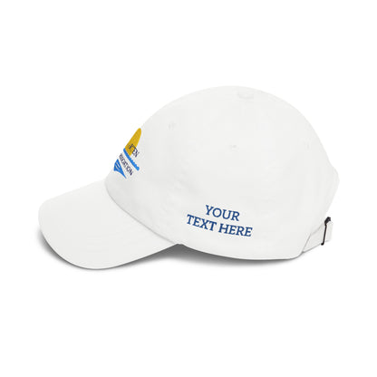 St. Maarten Golf Association Dad Cap — Tropical Palm & Sunset Embroidered Hat