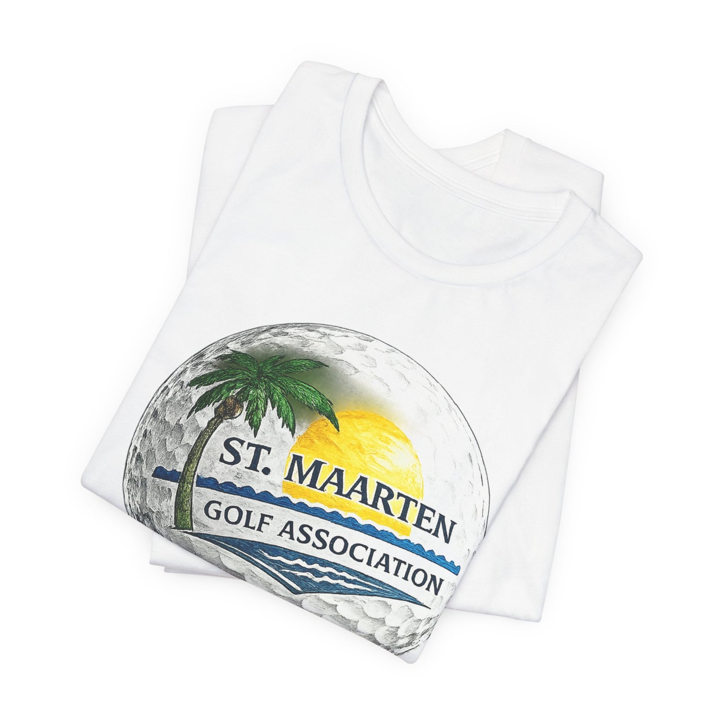 St. Maarten Golf Association Tee — Tropical Golf Ball Graphic T-Shirt