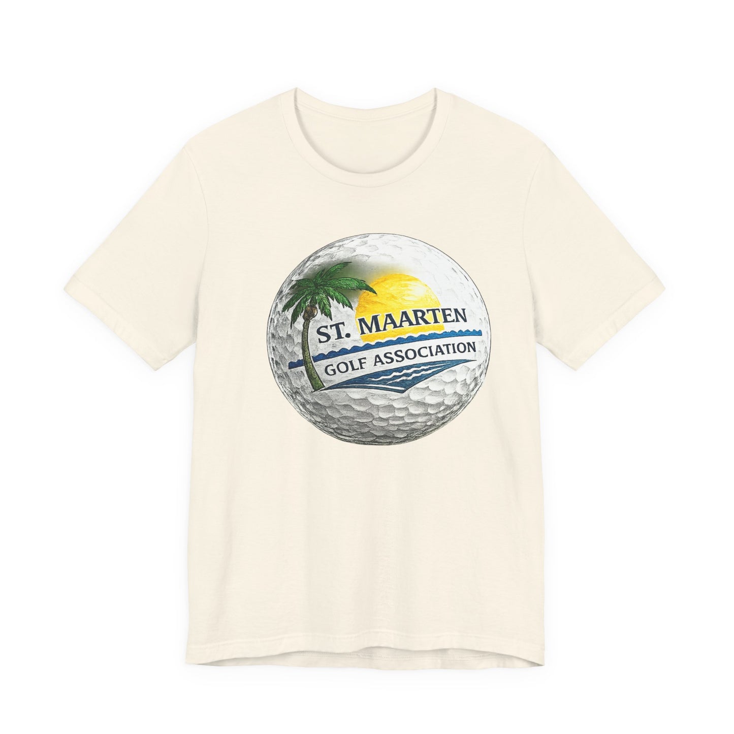 St. Maarten Golf Association Tee — Tropical Golf Ball Graphic T-Shirt