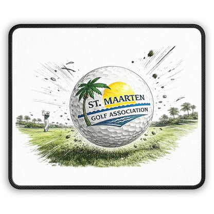 St. Maarten Golf Association Mouse Pad — Tropical Golf Ball Design