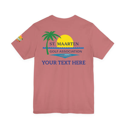 St. Maarten Golf Association Tee — Customizable Island Sunset T-Shirt