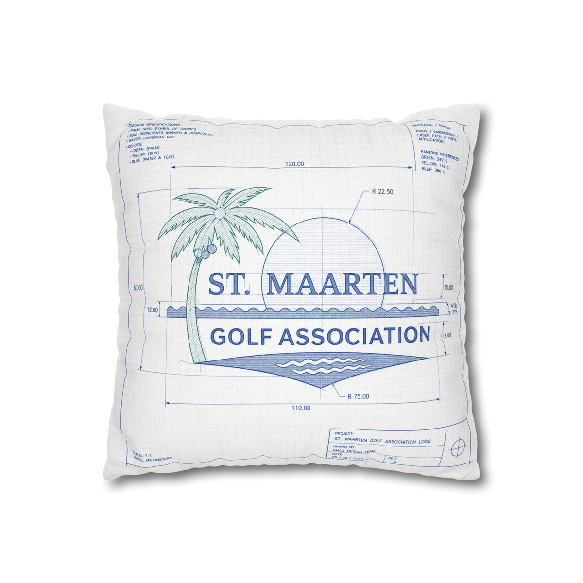 Grumpy’s Sports & Music Square Pillowcase