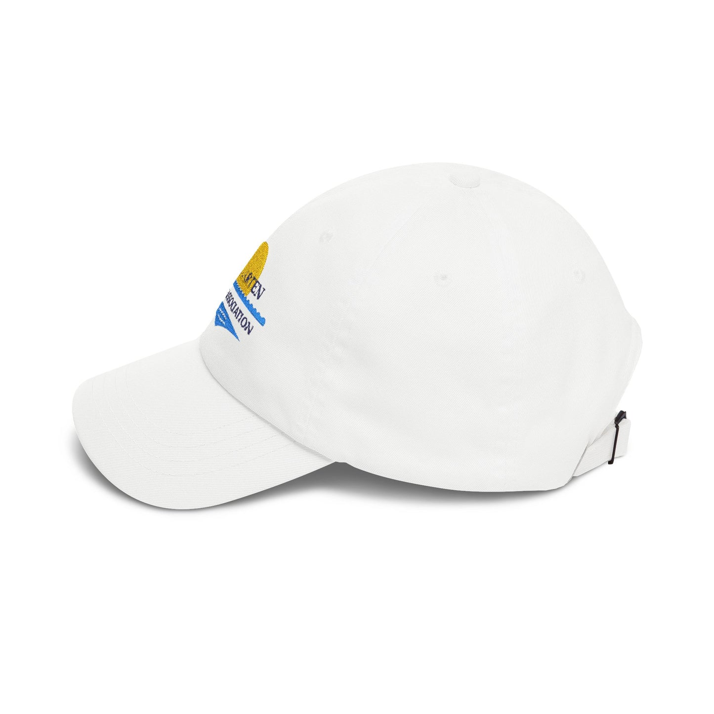St. Maarten Golf Association Embroidered Dad Cap — Tropical Palm & Sunset Hat