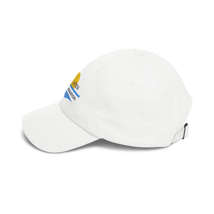 St. Maarten Golf Association Embroidered Dad Cap — Tropical Palm & Sunset Hat