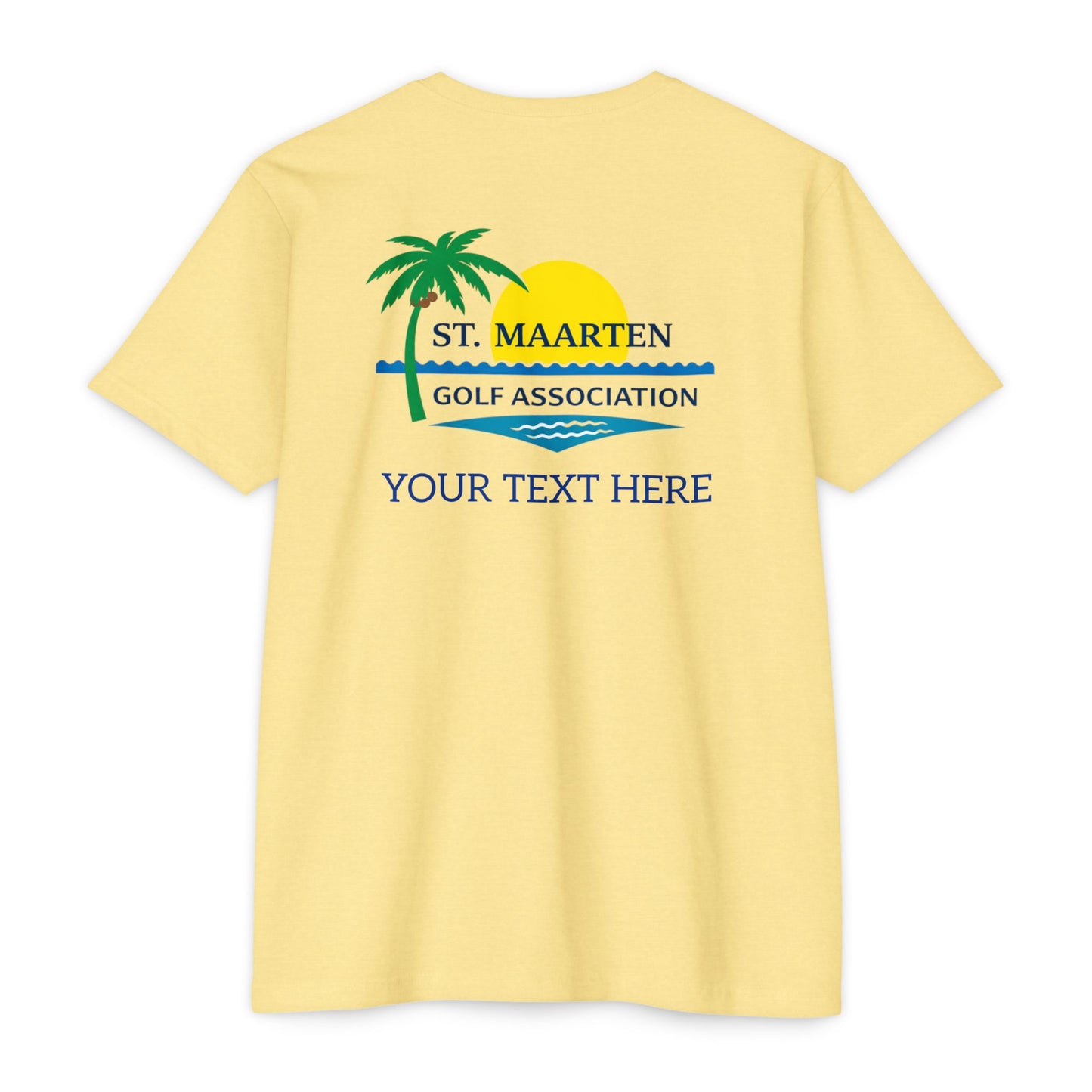 SMGA Classic Unisex Golf T-Shirt. Official Sint Maarten Golf Association Apparel