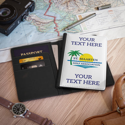 St. Maarten Golf Association Personalized Passport Cover — Custom Text Travel Protector
