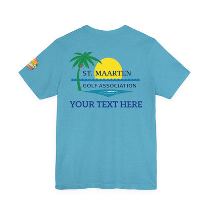 St. Maarten Golf Association Tee — Customizable Island Sunset T-Shirt