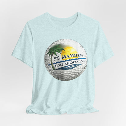 St. Maarten Golf Association Tee — Tropical Golf Ball Graphic T-Shirt