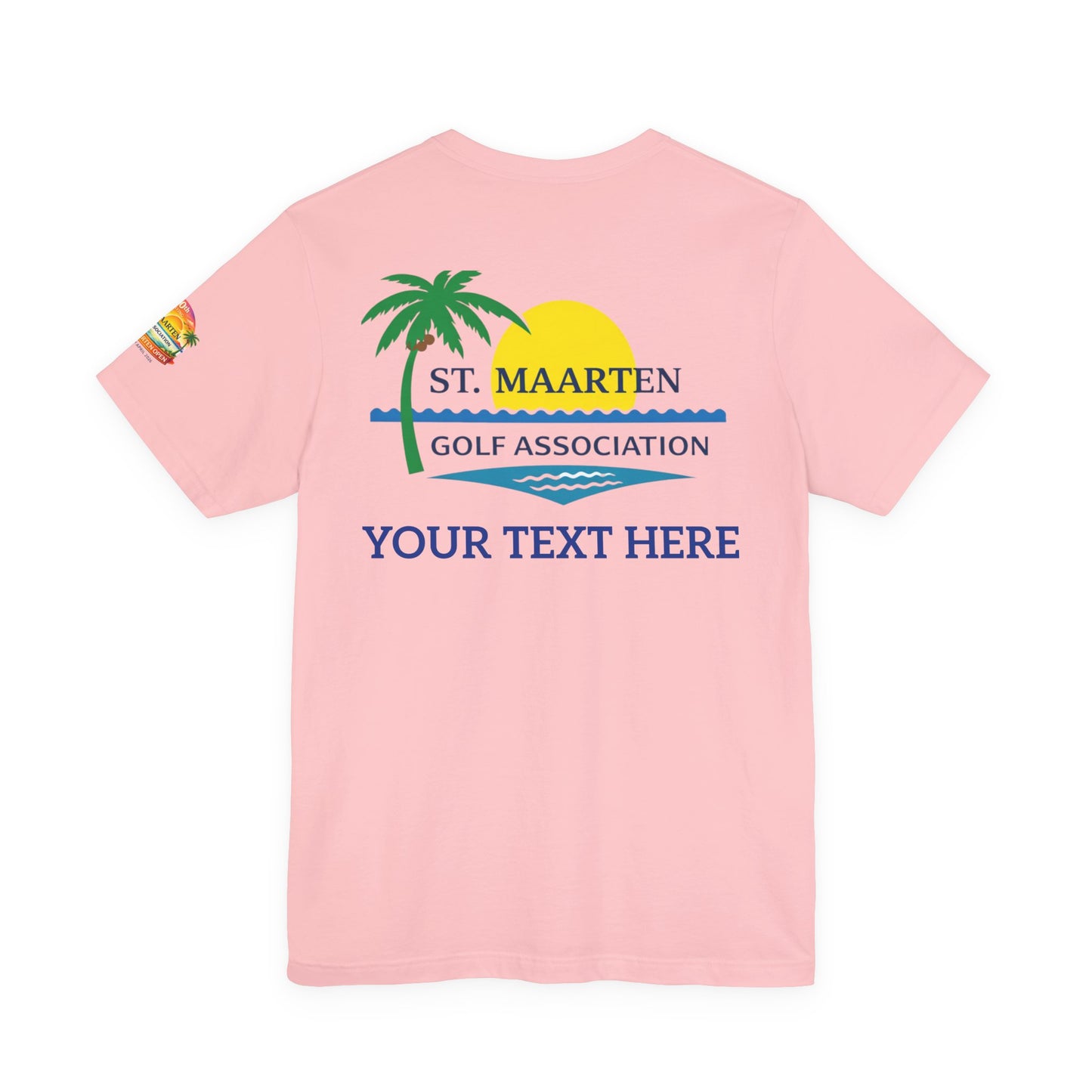 St. Maarten Golf Association Tee — Customizable Island Sunset T-Shirt