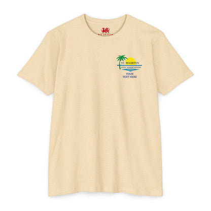 SMGA Classic Unisex Golf T-Shirt. Official Sint Maarten Golf Association Apparel