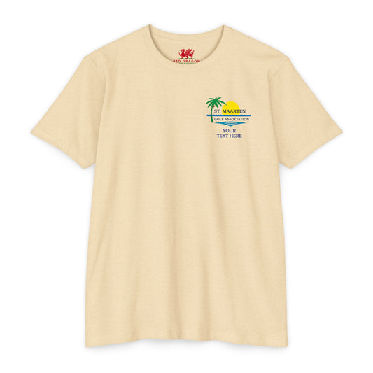 SMGA Classic Unisex Golf T-Shirt. Official Sint Maarten Golf Association Apparel