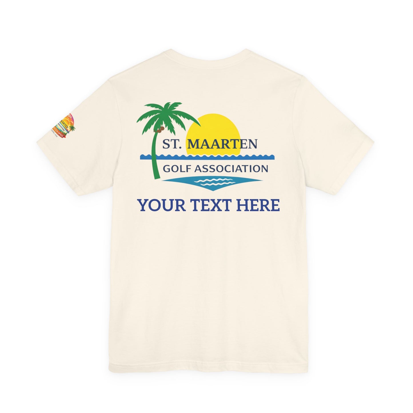 St. Maarten Golf Association Tee — Customizable Island Sunset T-Shirt