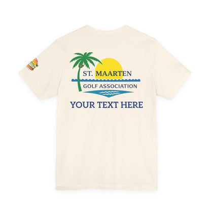 St. Maarten Golf Association Tee — Customizable Island Sunset T-Shirt