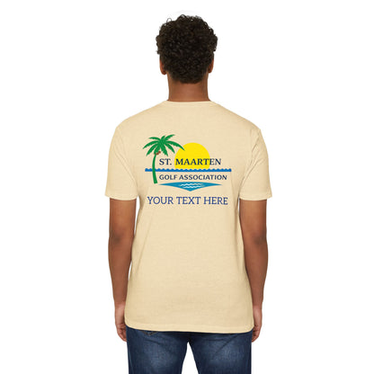 SMGA Classic Unisex Golf T-Shirt. Official Sint Maarten Golf Association Apparel