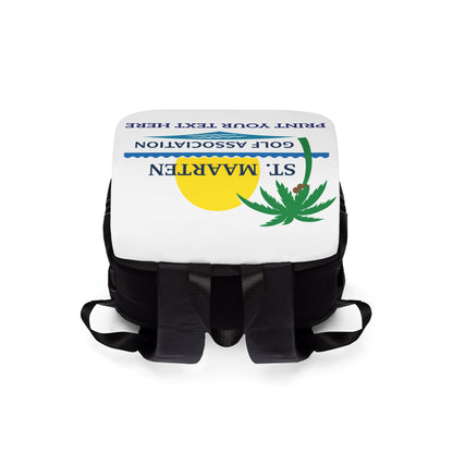 St. Maarten Golf Association Custom Shoulder Backpack — Print Your Text Here